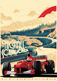 MICHAEL SCHUMACHER 'KEEP FIGHTING' POSTER