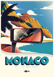 MONACO POSTCARD SIGNED BY THE ARTIST